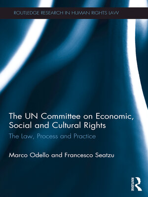 cover image of The UN Committee on Economic, Social and Cultural Rights